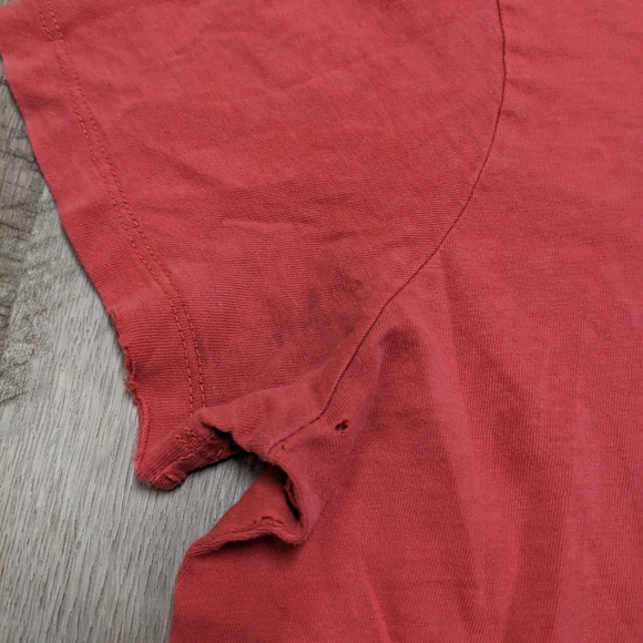 Lucky Brand Peace Victory Hand Red Tee Shirt - Picture 5 of 5